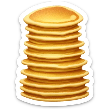A beehive that looks like a stack of pancakes. sticker