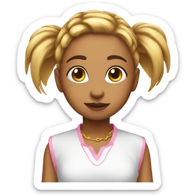 Chick fa la pink sticker