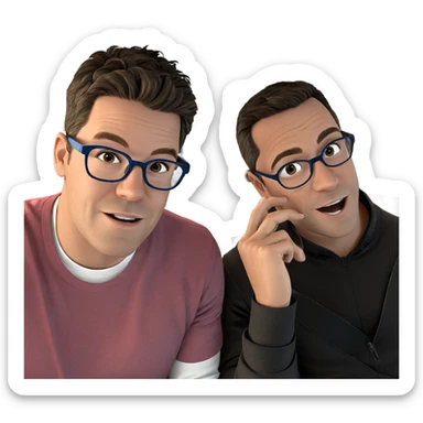 boys with glasses and aircraft sticker