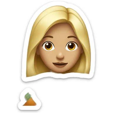 Blond girl laying on the couch with a blanket around her sticker