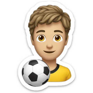 Ballon de foot en or un seul sticker