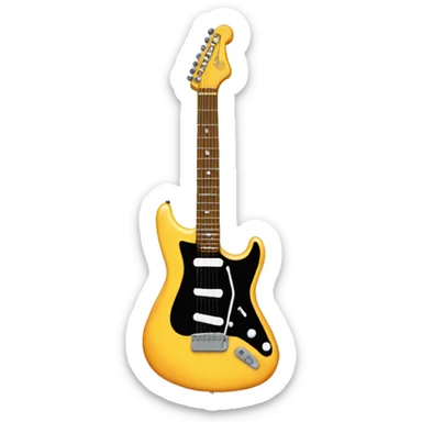 electric guitar sticker