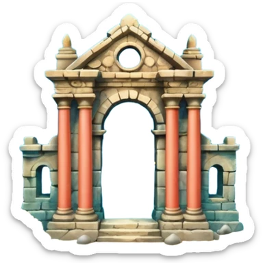 The Lost Island of Atlantis sticker