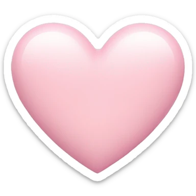 pastel pink heart sticker