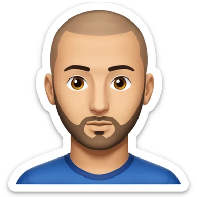 Karim Benzema with Buzzcut sticker