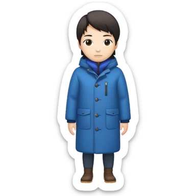 winter immunity japanese person sticker