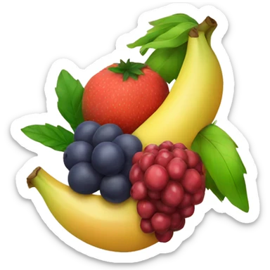fruits bunched together  sticker