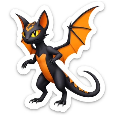 Salandit-Noibat-Litten-Hybrid (Full body) sticker