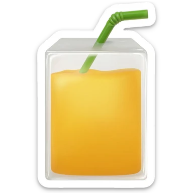 Juice box sticker