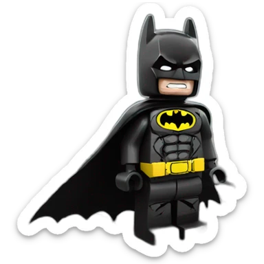 batman lego crying sticker