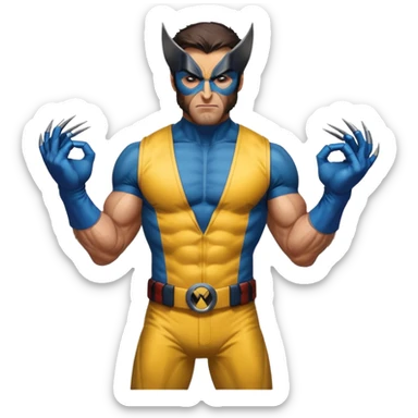 Wolverine from Deadpool & Wolverine movie sticker