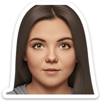 realistic portrait of girl sticker