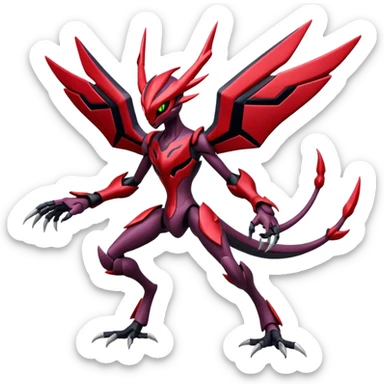 Yveltal-Scizor-Darkrai-Genesect-Lunala-Vikavolt-fusion sticker