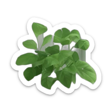 aesthetic greenery minimalist clean workspace sticker