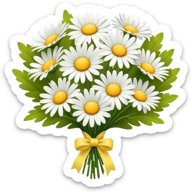 bouquet of daisies sticker