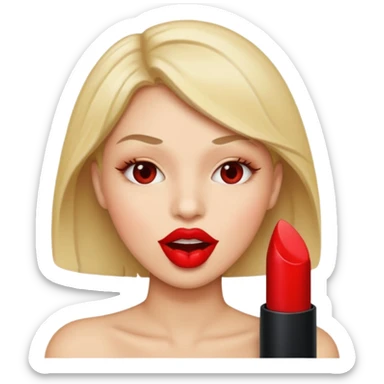 Should say just the words ( bite me ) sticker