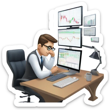 Trader on Forex sticker