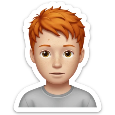 Ginger boy sticker