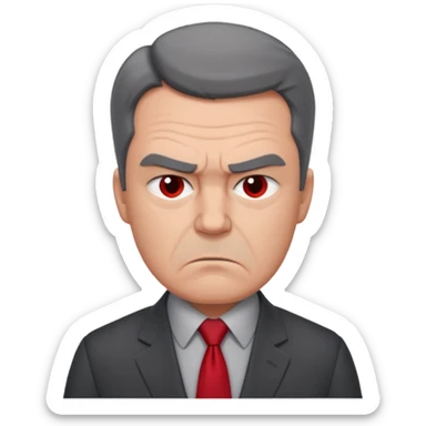 Irritated boss sticker