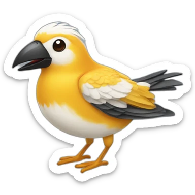 Oiseau en maillot de bain sticker