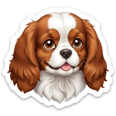 cavalier king charles spaniel dog sticker