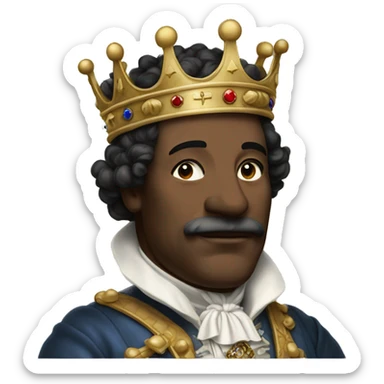 The King of Great Britain in the 17th century sticker