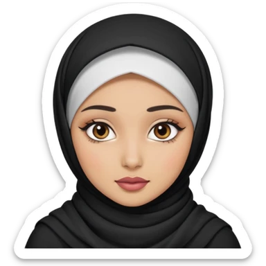 hijab girl baddy sticker