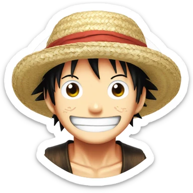 Luffy One Piece Straw Hat sticker