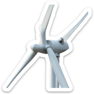 photorealistic Wind turbine sticker