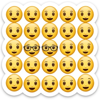 All the dumb like emoji's combined  sticker