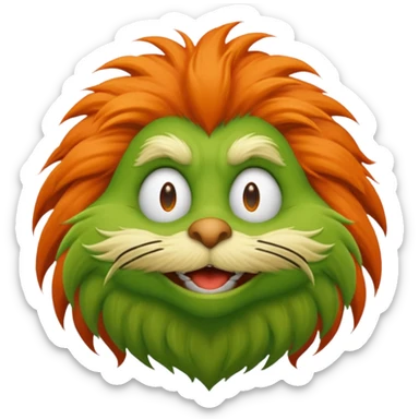 A baddie lorax sticker