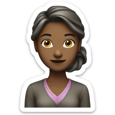 girl with success sticker