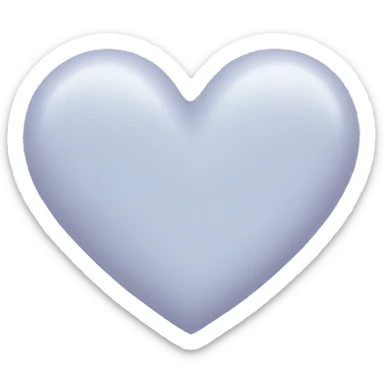pastel dusty blue heart sticker