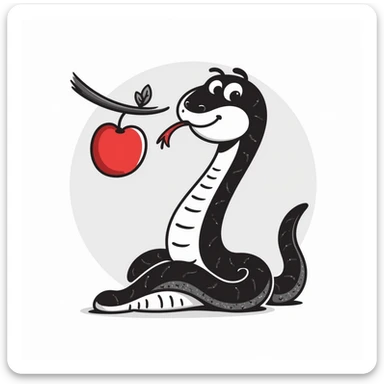 Snake sticker