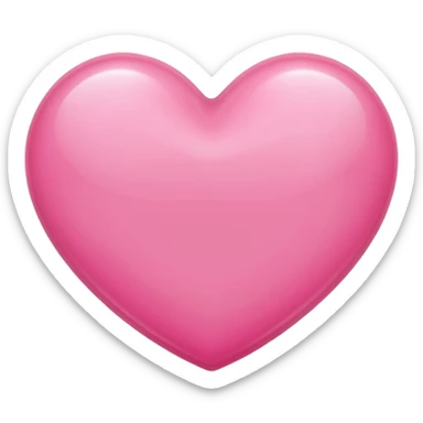 Pink beautiful shining heart  sticker