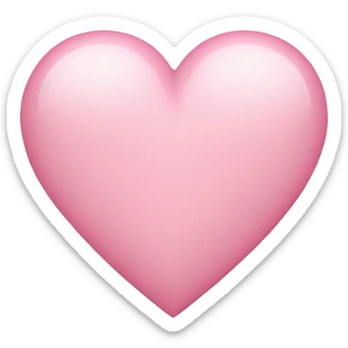 Light pink heart sticker