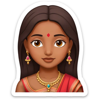 An Indian girl in love sticker
