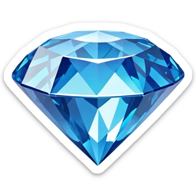 blue diamond sticker