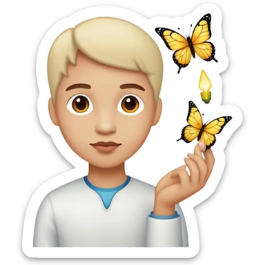  light pib kbutterfly sticker