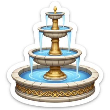 sacred fountain sticker