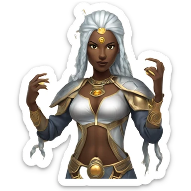 Technomancy Goddess is a mystical being who controls both magic and technology. She can cast spells on technological & Cybernetics Her powers blend the ancient art of magic with advanced cybernetics and technology. She can command machines sticker