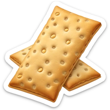 un tas de crackers aux graines bord lisse sticker