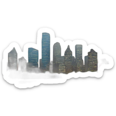 cities skyline sticker
