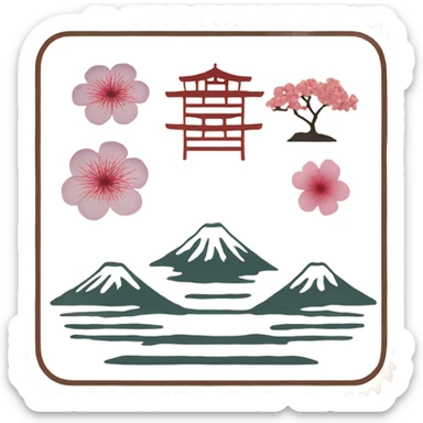 Passport stamp Japan sticker