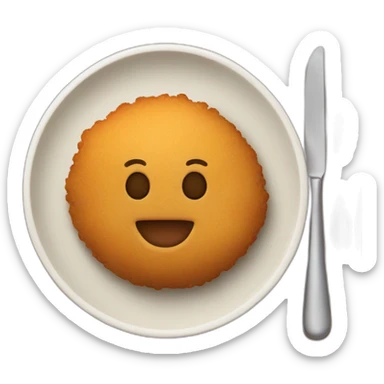 Croquetas on a plate sticker