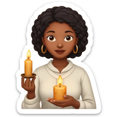Candle Maker black woman sticker