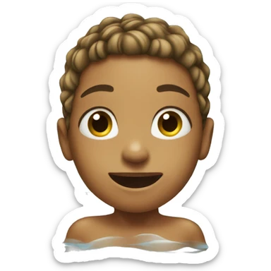 child in the pool sticker