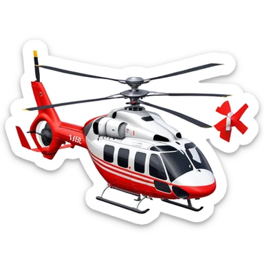 Rescue Helicopter - Airbus H145 (Model Year: 2021) (Iconic colour: Red with white) sticker