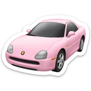 light pink car sticker