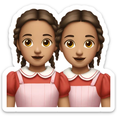 twins girls in the shining film sticker